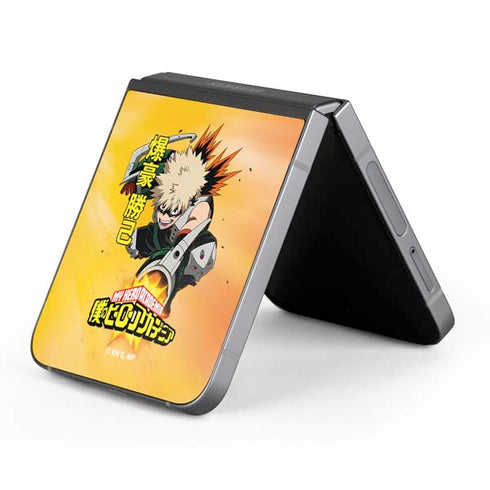 My Hero Academia Katsuki Bakugo Season 4 Galaxy Z Flip6 Skin